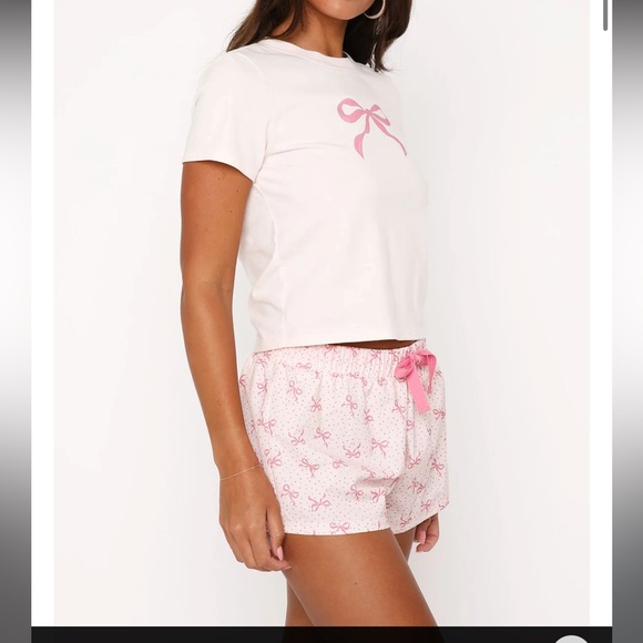 Sweetheart Pajama Set Bow Dreams - Picture 3 of 6